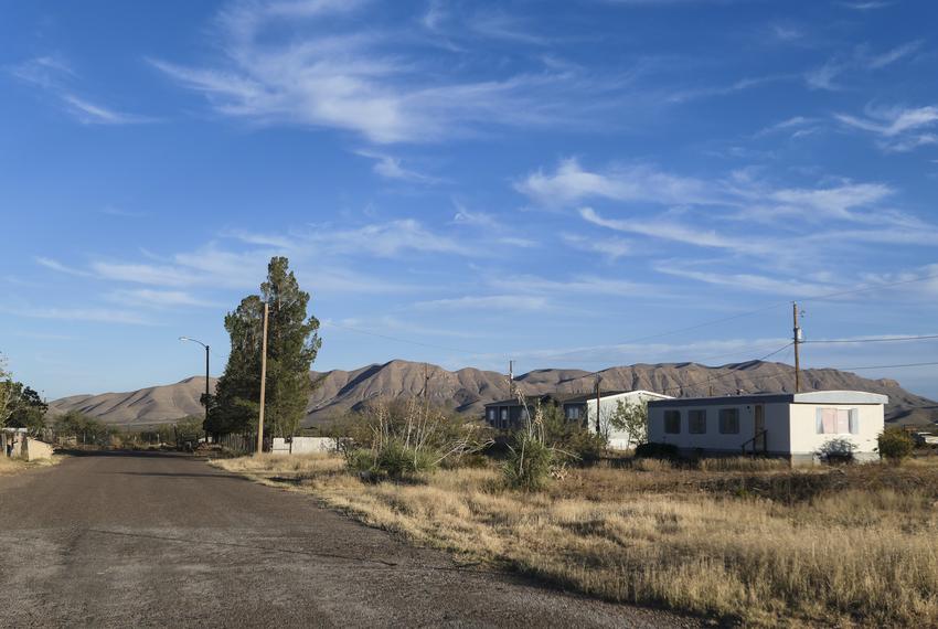 A modest residential area of mobile homes and small houses south of Van Horn is within a quarter mile of the proposed pipeline route. The population of Van Horn is predominately low-income.