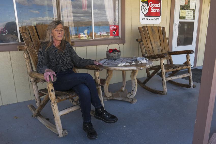 Penny Self, owner of the Van Horn RV Park, says she worries the proposed Saguaro pipeline would endanger her customers. The RV park is within one mile of the pipeline route.