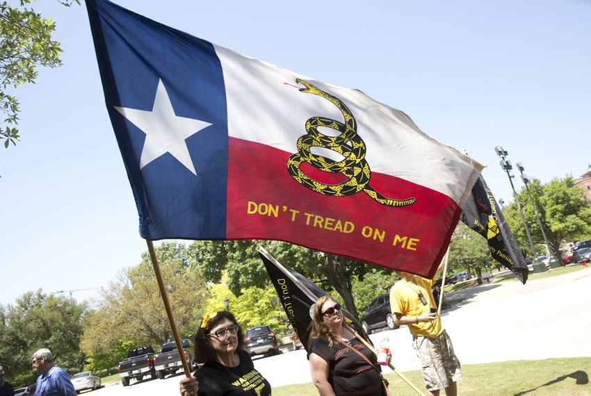 Texas Tax Day Tea Party Rally at the Texas Capitol on April 15th, 2015